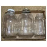 2) One Gallon Jars & 1 Quart Jar