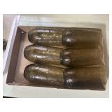 Six Anchor Hocking Sherwood Amber Leaf Texture