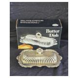 Leonard Silver Mvg Silverplated Butter Dish