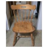 Solid Wood Spindle Back Chair 31"T 19"W