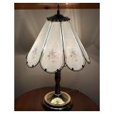Vintage Brass & Frosted Table Lamp 23ï¿½