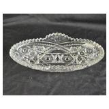 American Brilliant Cut Celery Dish 8ï¿½" x 4ï¿½"