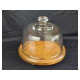 Vintage Cheese Dome 7ï¿½"W 7"T