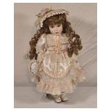 Crowne Porcelain Doll16" tall