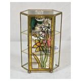 Glass Tabletop Curio w/ Contents