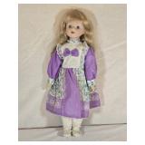 Vtg 15ï¿½" Porcelain Doll
