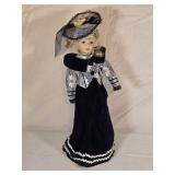 Vtg 18" Porcelain Doll