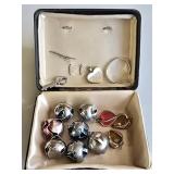 Bells, Heart Pendants & Silvertone Ring