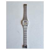 Silver Tone Cariole Digital Watch
