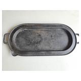 Vtg Oval Cast Iron Griddle 20ï¿½"x 9"