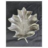Pewter Maple Leaf Tray 9ï¿½" x 8ï¿½"