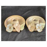 Ceramic Candleholders 4" wide