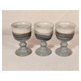 Vintage Otagiri Stoneware Pottery Goblets 5ï¿½"
