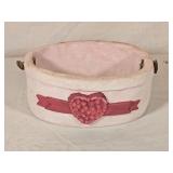 Handmade Ceramic Basket 3"T 7ï¿½"W