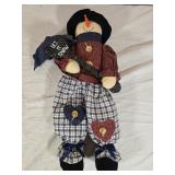 Handmade Snowman Doll 18" tall