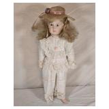 Vintage 22" Porcelain Doll