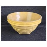 Vintage McCoy Yellow Ware Bowl 10ï¿½" x 6" tall
