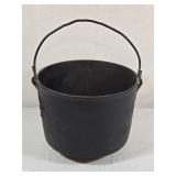 Vintage Cast Iron 3-Leg Kettle 8" tall 10" wide