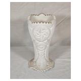 White Ceramic Vase 9" tall