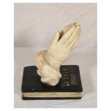 Ceramic Holy Bible Statue 9" tall