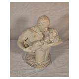 Ceramic Couple Sculpture 11ï¿½" tall