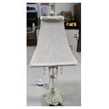 (E) Crystal & Polyresin Lamp 25" Tall