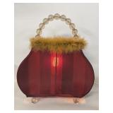 (A) Vintage Purse Shaped Table Lamp 1990
