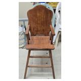 Wooden High Chair 41" Tall