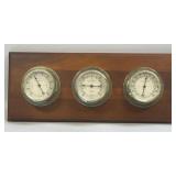 (C) Vintage Sunbeam Weather Station, Thermometer,