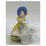 (C) Vintage Made in Japan Lady & Basket - ca 1940