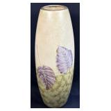 (E) Large Decorative Vase With Leaf Design 16.75"