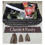 Antique Irons, Signs, Flea & Tick Killer & more
