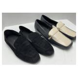 (F) 2 pr Shoes Size 8 Black and Aerosoles Size 9