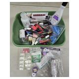 (M) Wash Tub W/ Nail Supplies & more