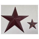 (M) Metal Stars Wall Decor 6" Tall & 18" Tall