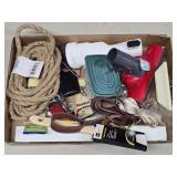 (M) Misc Lot- Mouse Trap, Rope, Hardware & more
