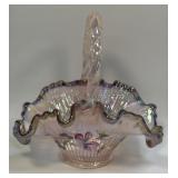(C) Vintage Fenton Iridescent Ribbon Candy