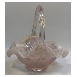 (C) Vintage Fenton Art Glass Opalescent Pink