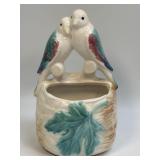 (A) Vintage Morton Pottery Parakeet Wall Pocket