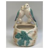 (A) Vintage Morton Pottery Parakeet Wall Pocket