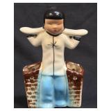 (B) Vintage Mid Century Modern 6" Ceramic Asian