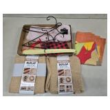 (M) Burlap, Metal Stands, Shoehorn, Flag & more