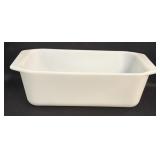 (C) Vintage Pyrex Ovenware White Milk Glass Bread