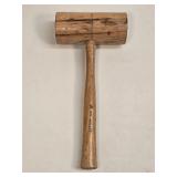 (E) Handmade Wooden Mallet 6"W 13"T