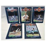 (B) 5 Assorted Baseball Legends Hardback Books in