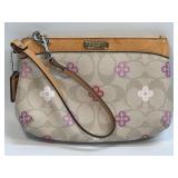 (C) Vintage Coach Peyton Signature Clover Small