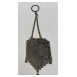 (C) Silver Metal Chain Link Purse ***Believed to