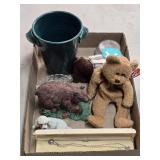(M) Ceramic Cup, TY Beanie Baby, Resin Bear & Dog