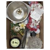 (C) Lot including Clocks Candy Bowl etc