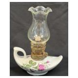 (B) Vintage Miniature Floral Ceramic Genie Oil